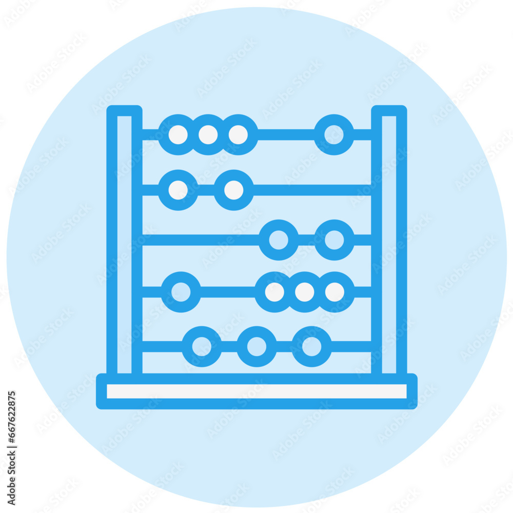 Abacus Vector Icon Design Illustration Abacus Vector Icon Design Illustration