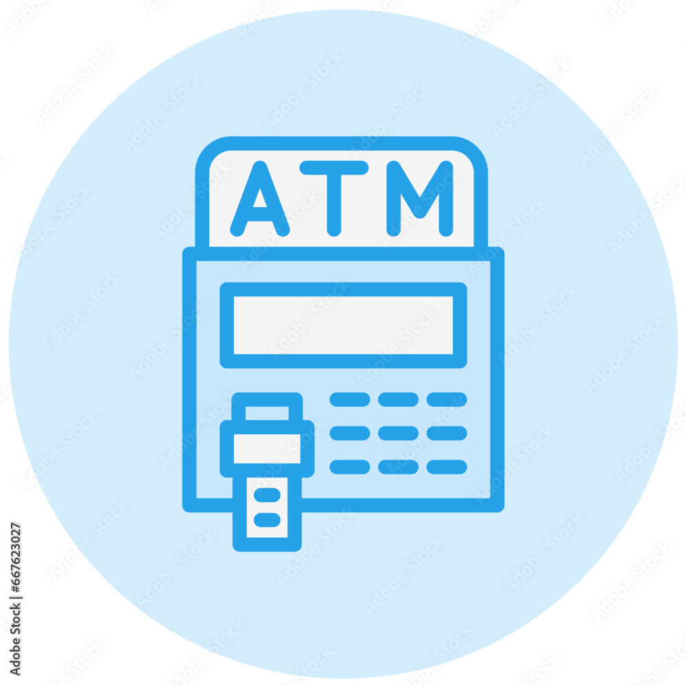 Atm Vector Icon Design Illustration Atm Vector Icon Design Illustration