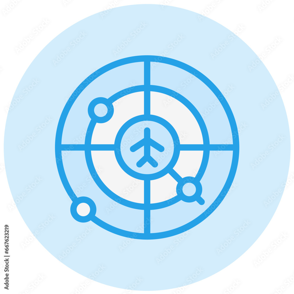 Radar Vector Icon Design Illustration Radar Vector Icon Design Illustration