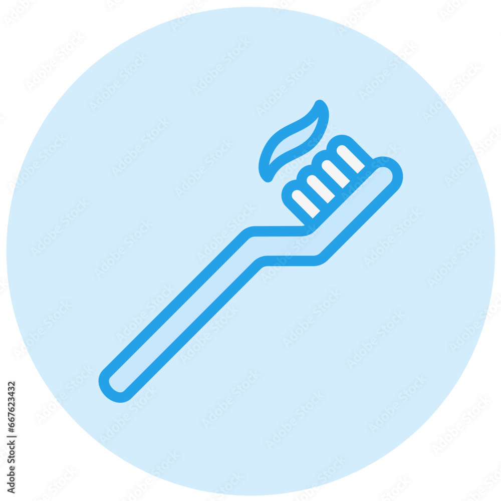 Toothbrush Vector Icon Design Illustration Toothbrush Vector Icon Design Illustration