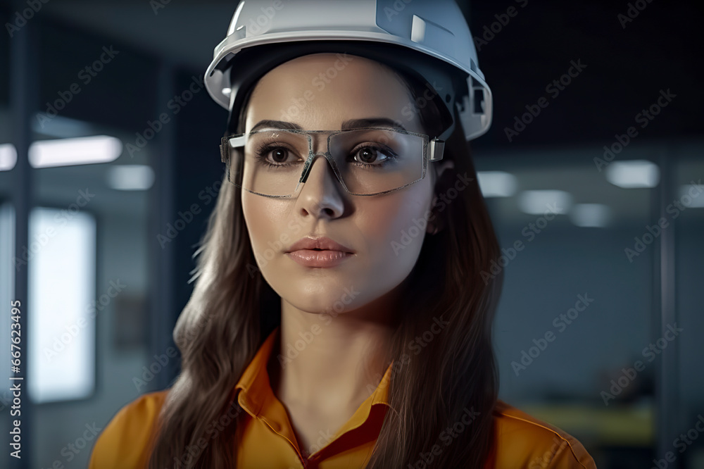 Late Night at the Office: A Worker s Tale in an Industrial Space, ai generative Late Night at the Office: A Worker s Tale in an Industrial Space, ai generative