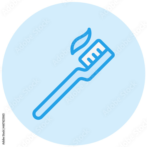 Toothbrush Vector Icon Design Illustration