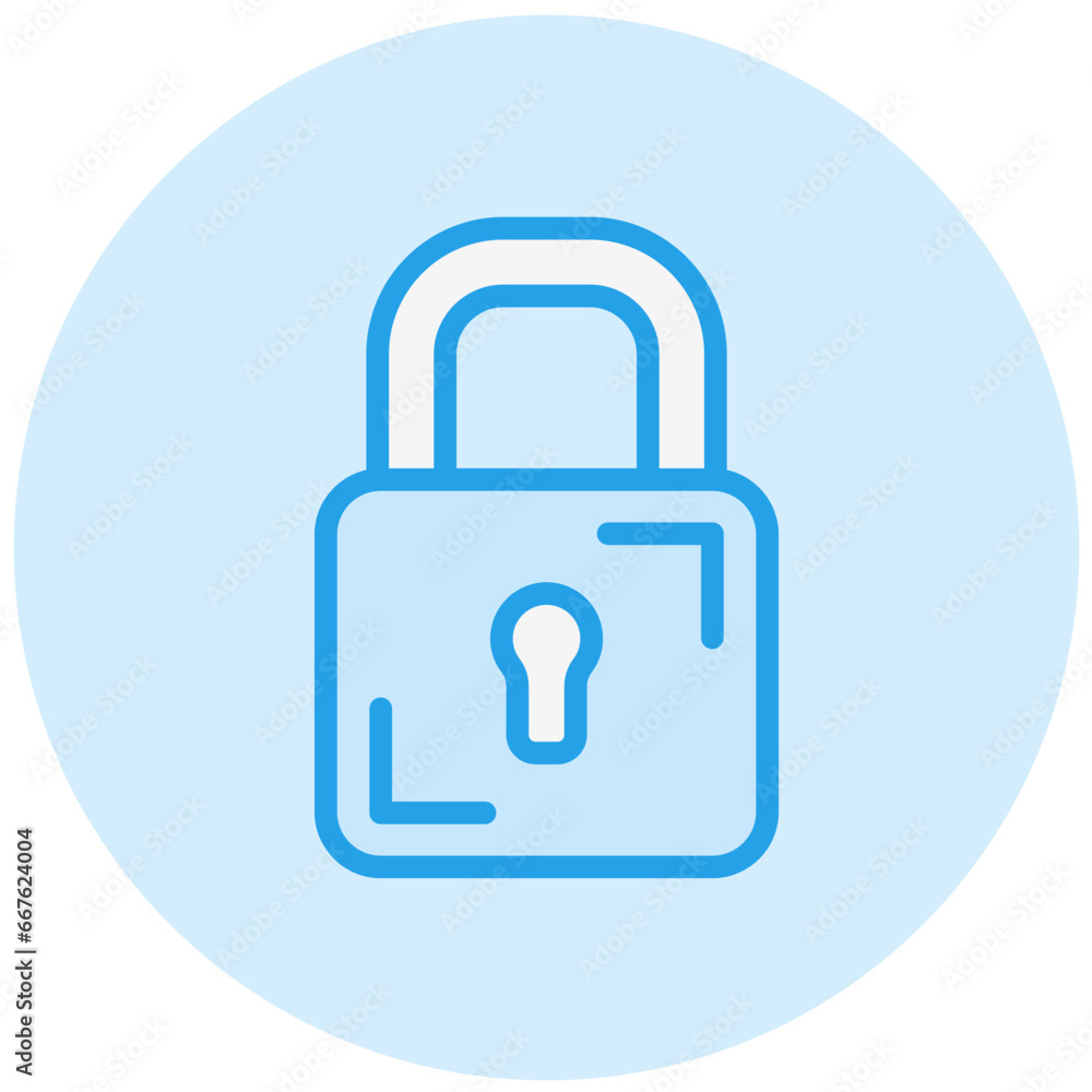 Padlock Vector Icon Design Illustration Padlock Vector Icon Design Illustration