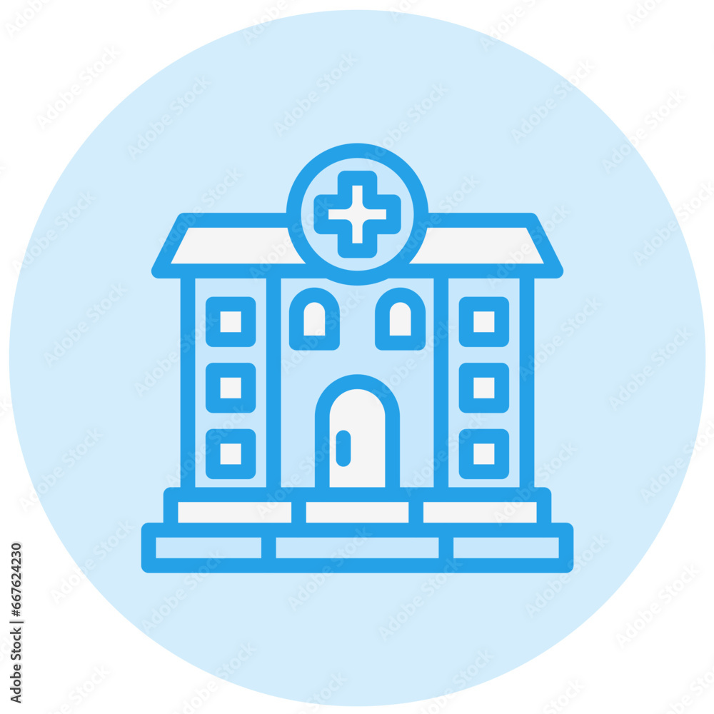 Hospital Vector Icon Design Illustration Hospital Vector Icon Design Illustration