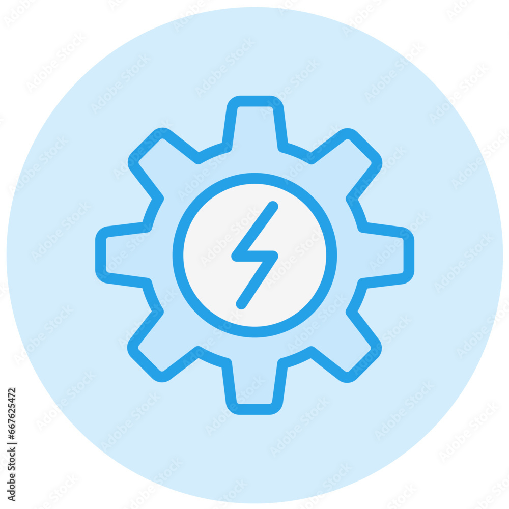 Electric gear Vector Icon Design Illustration Electric gear Vector Icon Design Illustration