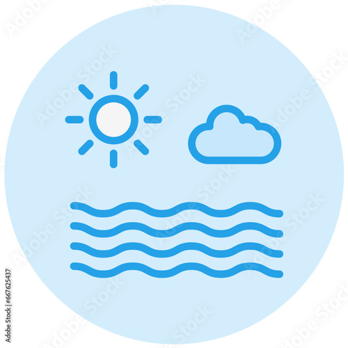 Sea Vector Icon Design Illustration