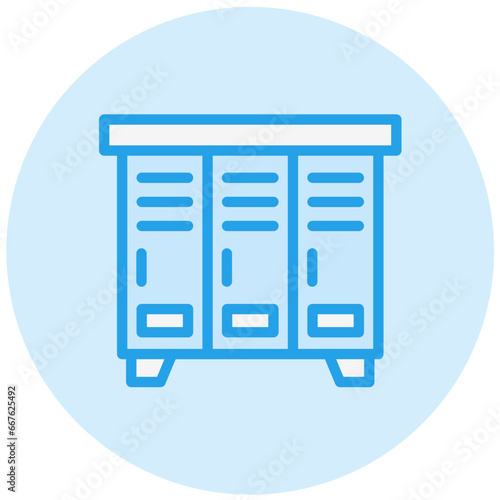 Locker Vector Icon Design Illustration