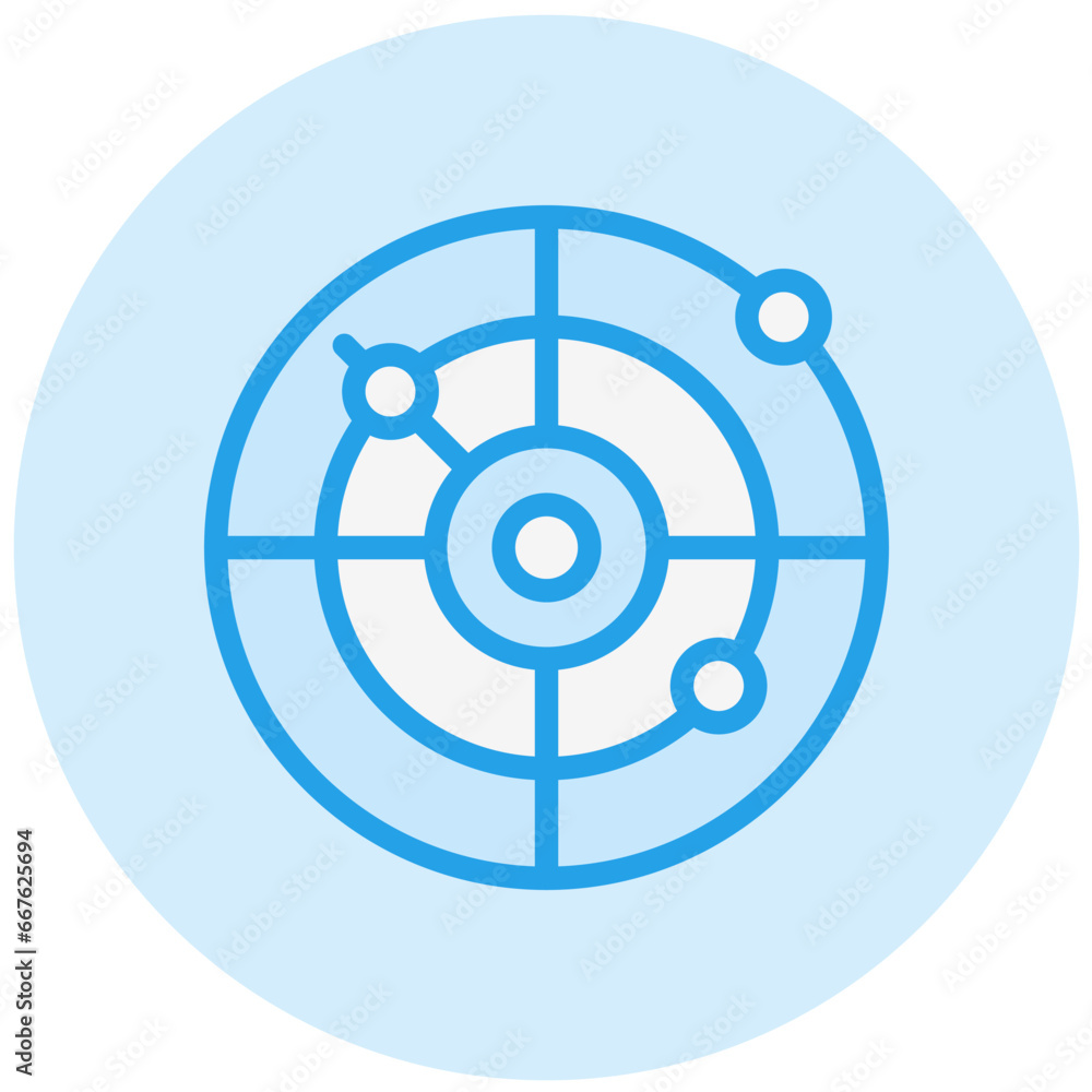 Radar Vector Icon Design Illustration Radar Vector Icon Design Illustration