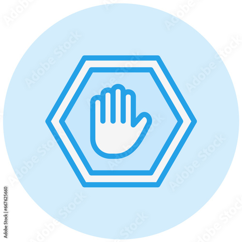 Ad Block Vector Icon Design Illustration