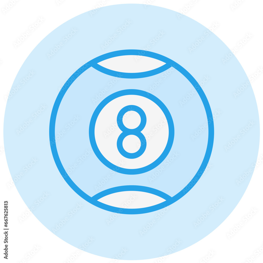 Pool ball Vector Icon Design Illustration Pool ball Vector Icon Design Illustration