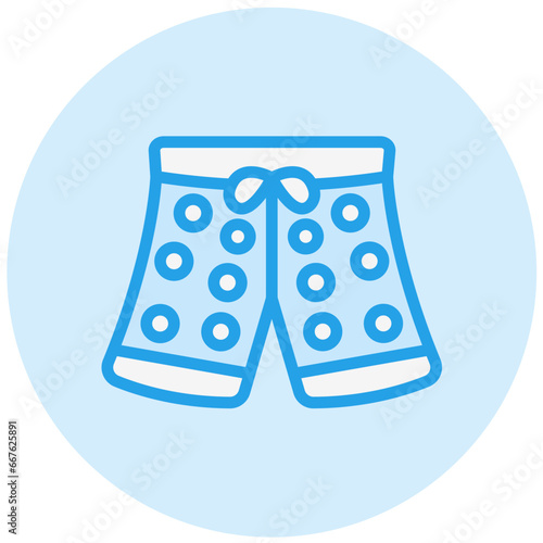 Swim shorts Vector Icon Design Illustration