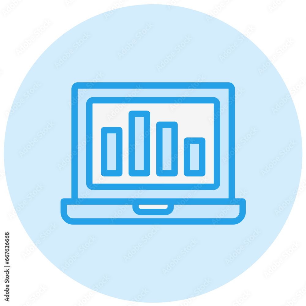 Online graph Vector Icon Design Illustration Online graph Vector Icon Design Illustration