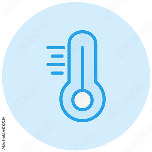 Thermometer Vector Icon Design Illustration