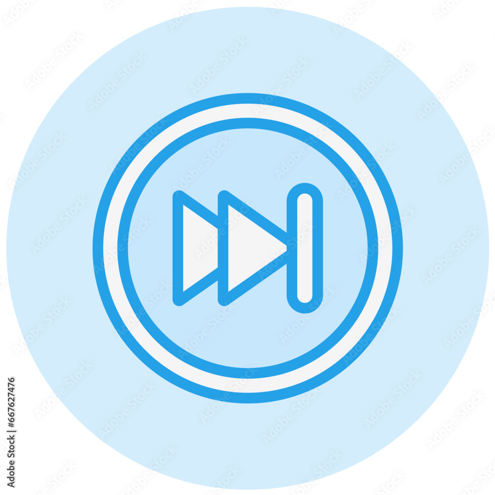 Forward Vector Icon Design Illustration