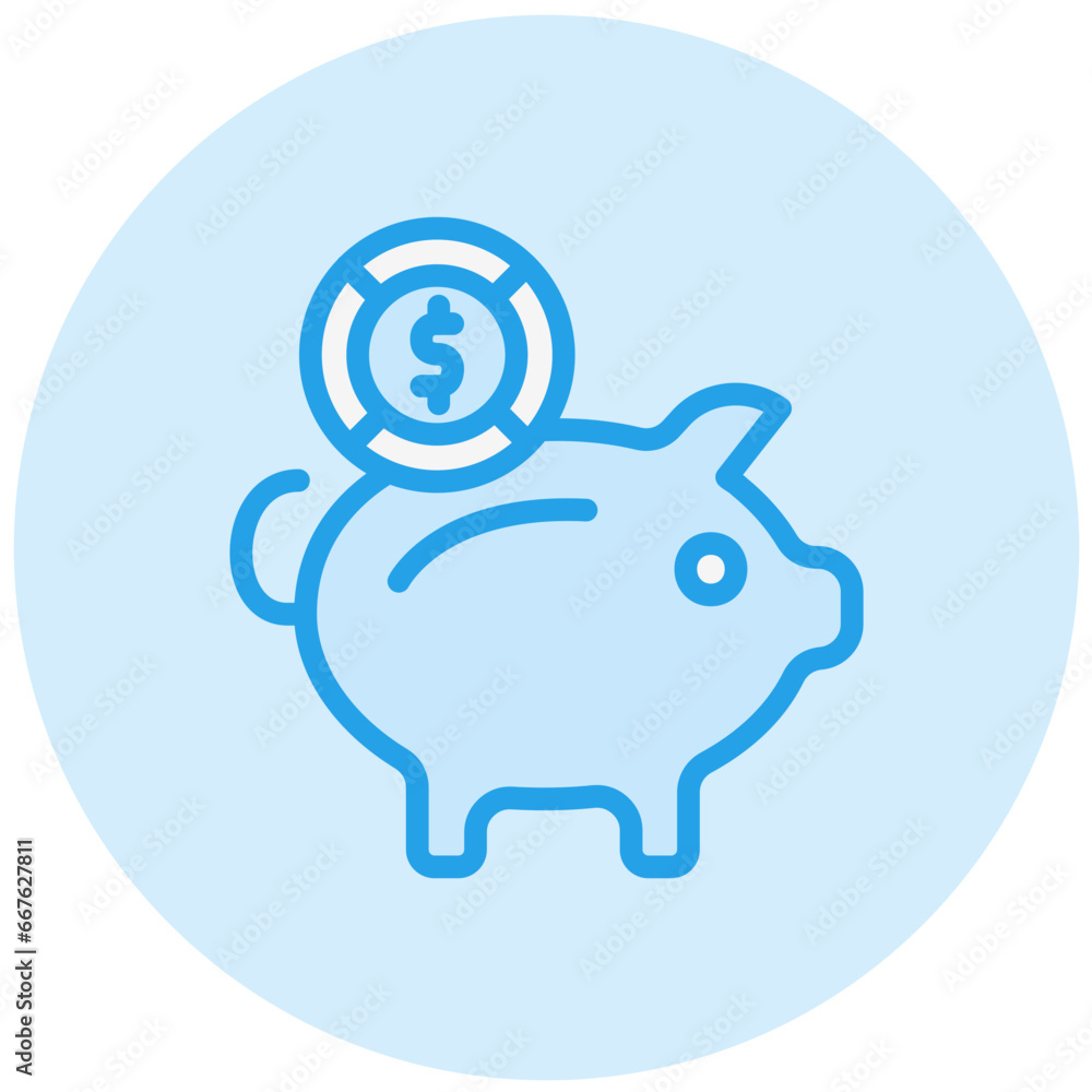 Piggy bank Vector Icon Design Illustration Piggy bank Vector Icon Design Illustration