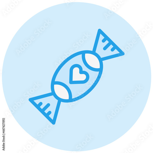 Toffee Vector Icon Design Illustration