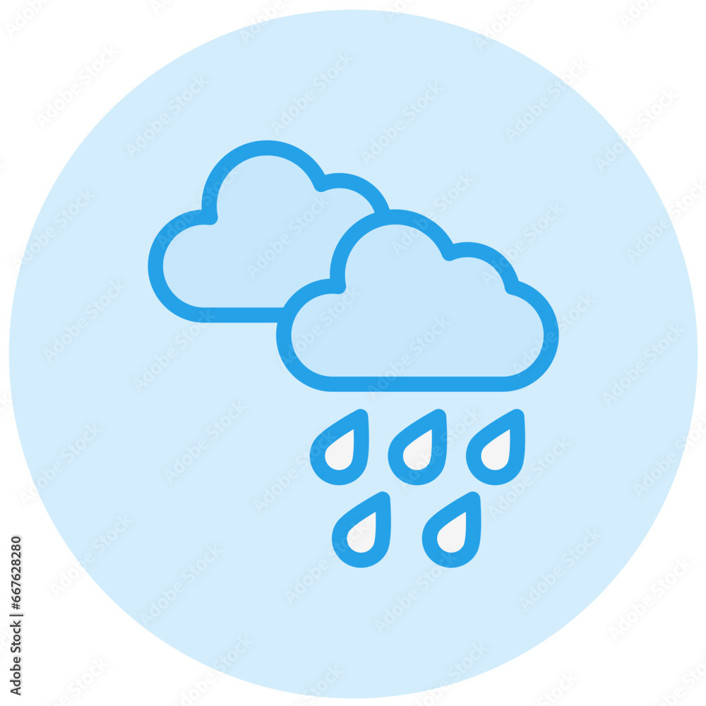 Rain Vector Icon Design Illustration Rain Vector Icon Design Illustration