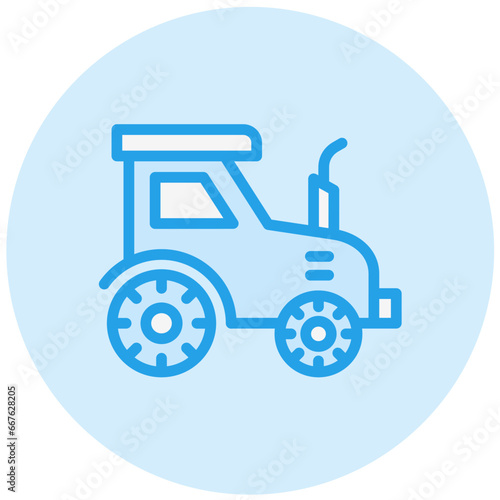 Tractor Vector Icon Design Illustration