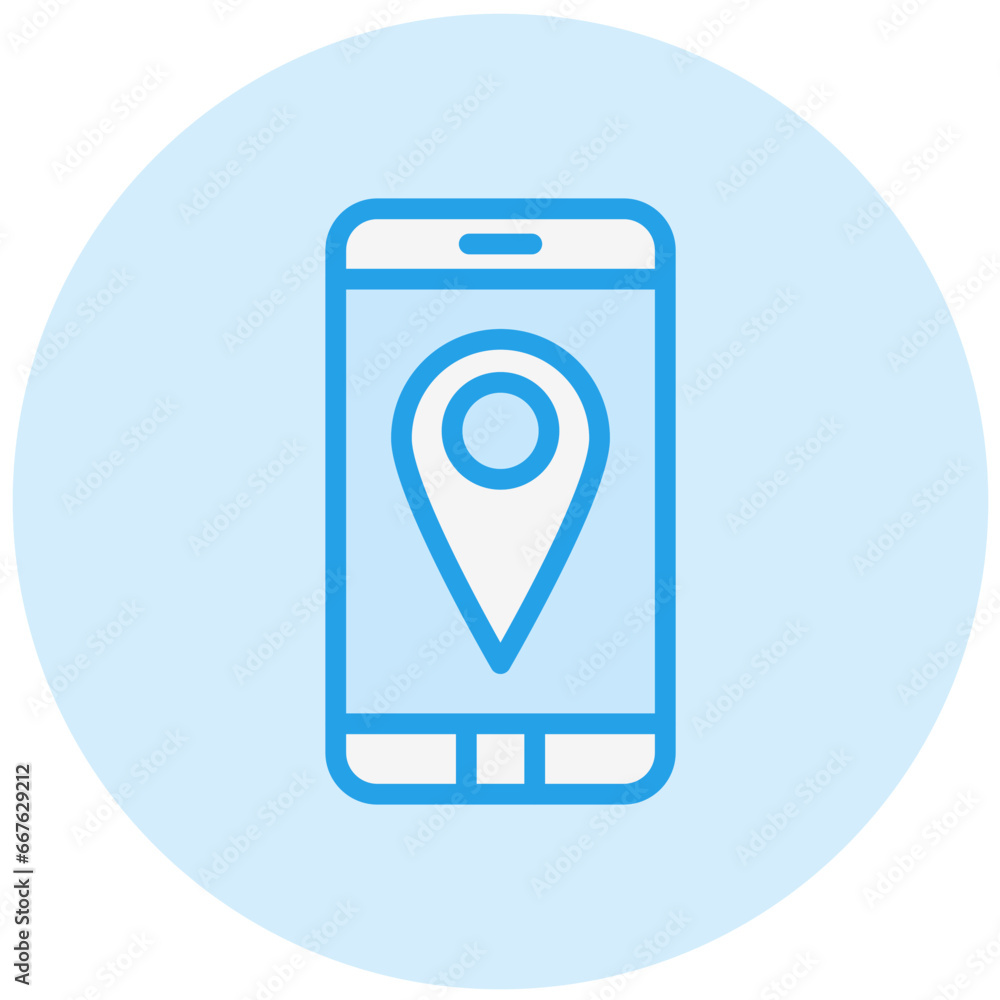 Gps mobile Vector Icon Design Illustration Gps mobile Vector Icon Design Illustration