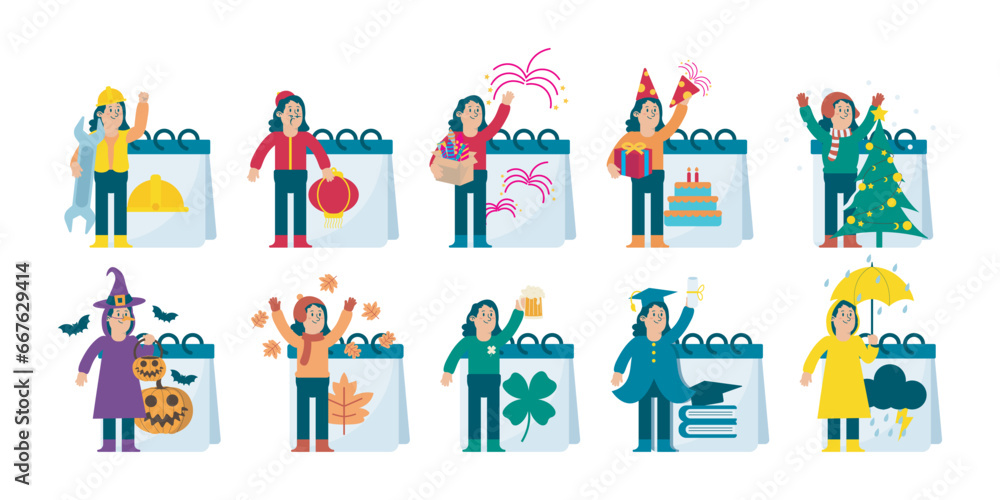 Calendar Illustration Calendar Illustration