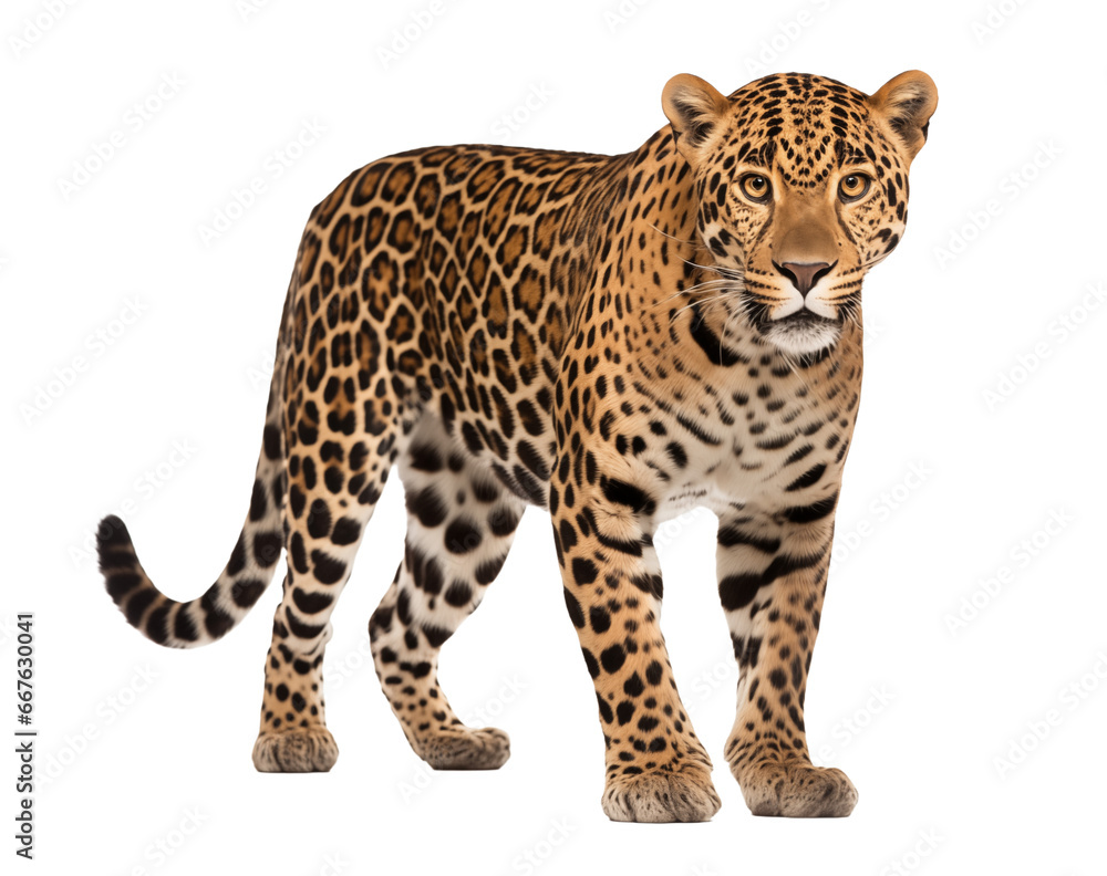 leopard in front of white background - transparent background PNG leopard in front of white background - transparent background PNG