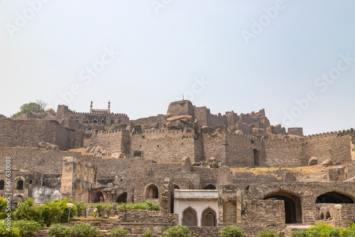 Bild auf Leinwand view of Historic Golkonda fort in Hyderabad, India