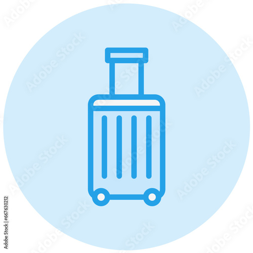 Luggage Vector Icon Design Illustration