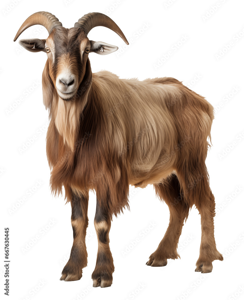 Fototapeta premium goat on white background - transparent background PNG