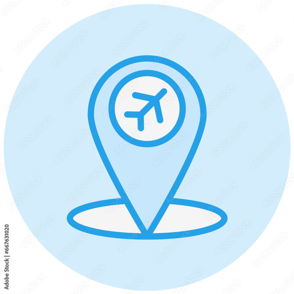 Airport location Vector Icon Design Illustration Airport location Vector Icon Design Illustration