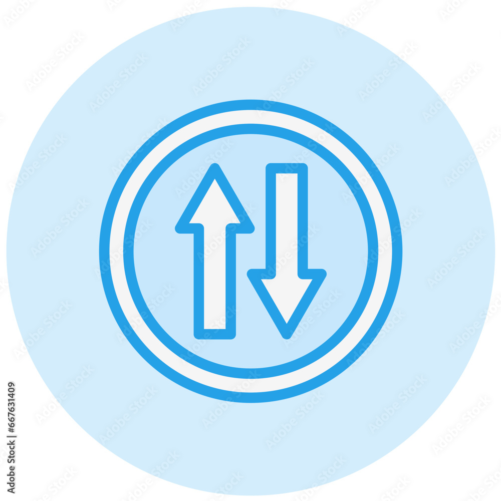 Two way Vector Icon Design Illustration Two way Vector Icon Design Illustration