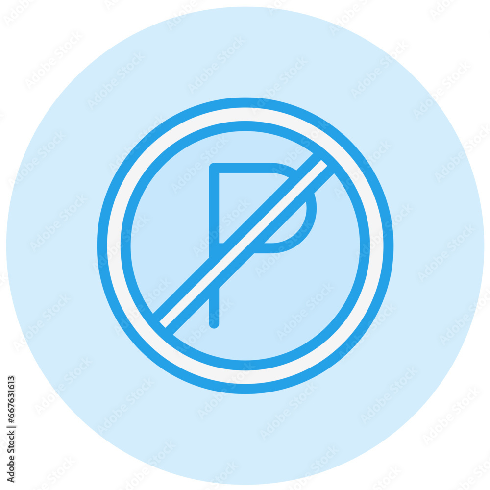 No parking Vector Icon Design Illustration No parking Vector Icon Design Illustration