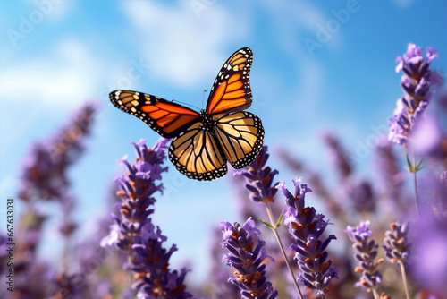Plant nature flower purple butterfly violet © VICHIZH