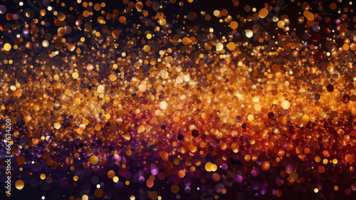 Elegant Sparkles in Light Gold and Purple Background