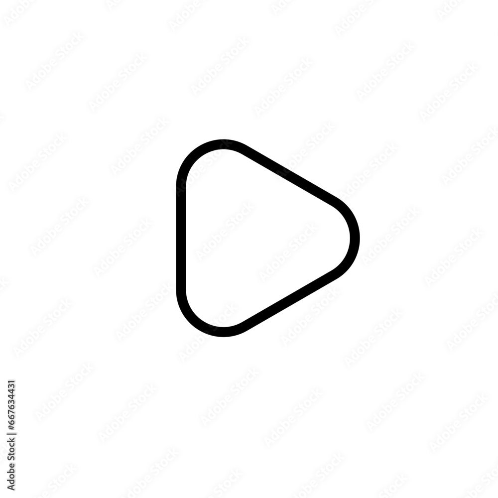 Play button icon vector illustration Play button icon vector illustration