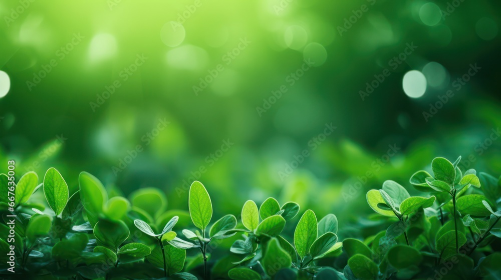 Design Background of Green Leaves