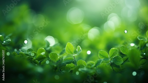 Design Background of Green Leaves