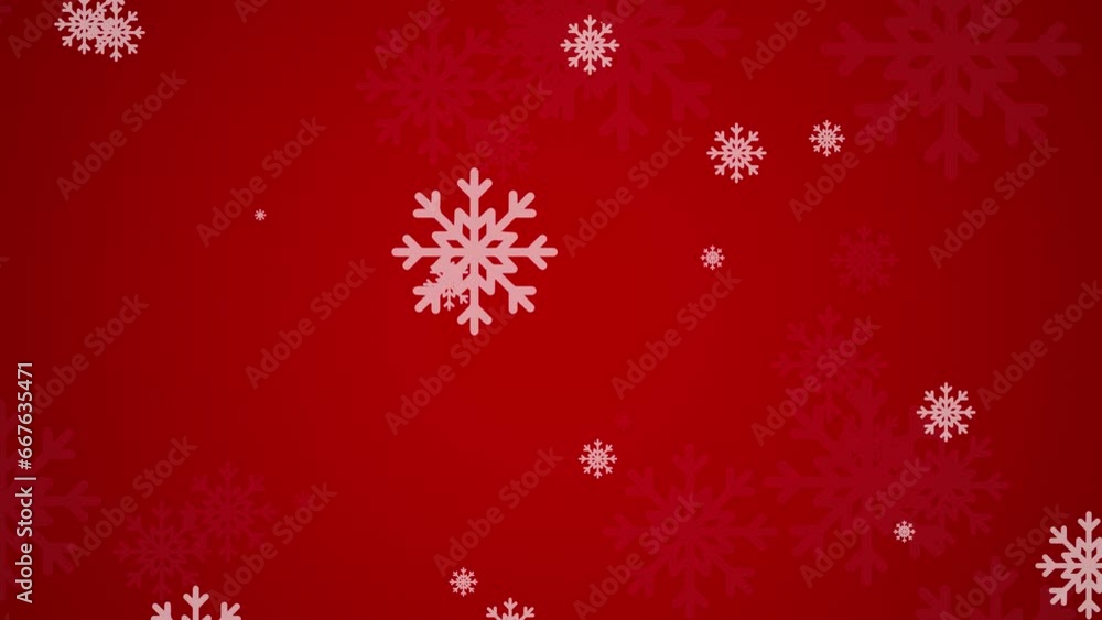Looping snowflakes for christmas Looping snowflakes for christmas