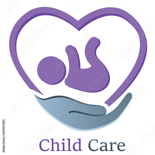 Kreißsaal, Hebamme, Kinderbetreuung, Kindergarten, Säugling, Baby - Logo, Icon, Symbol