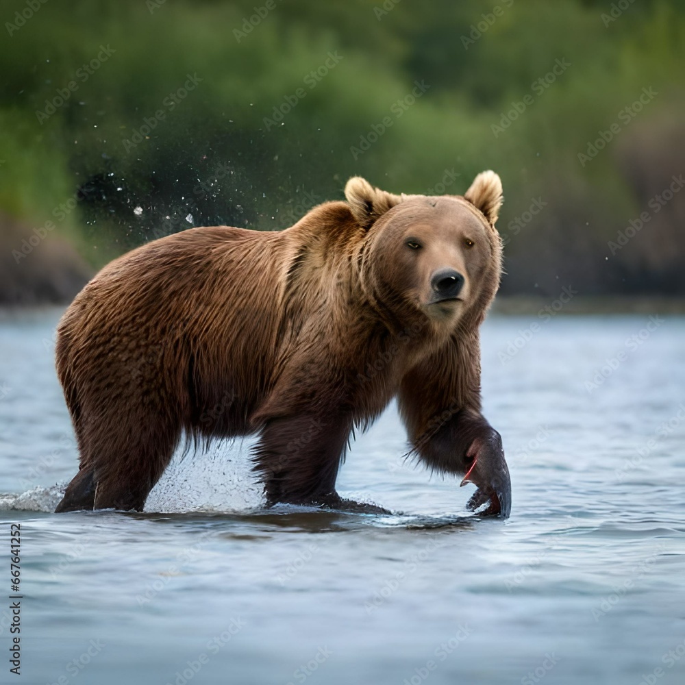 brown bear in the lake brown bear in the lake
