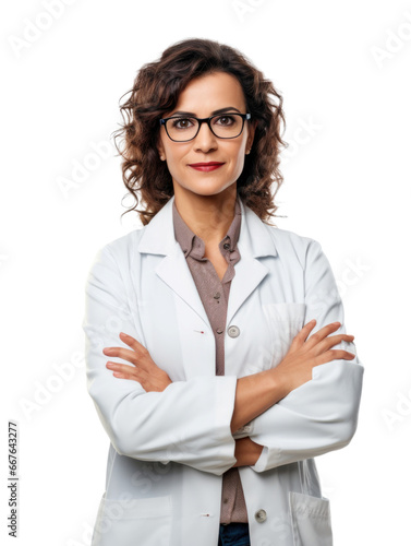 Professional pharmacist in transparent background