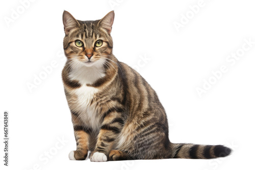Majestic Cat Portrait in High-Resolution on Transparent Background
