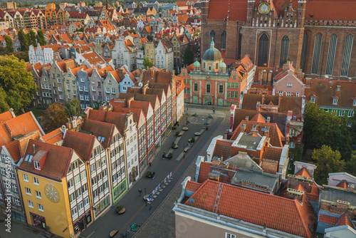 Royal Chapel in Gdańsk. View from the drone.