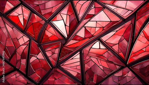 Stained Glass Texture of Garnet Stone