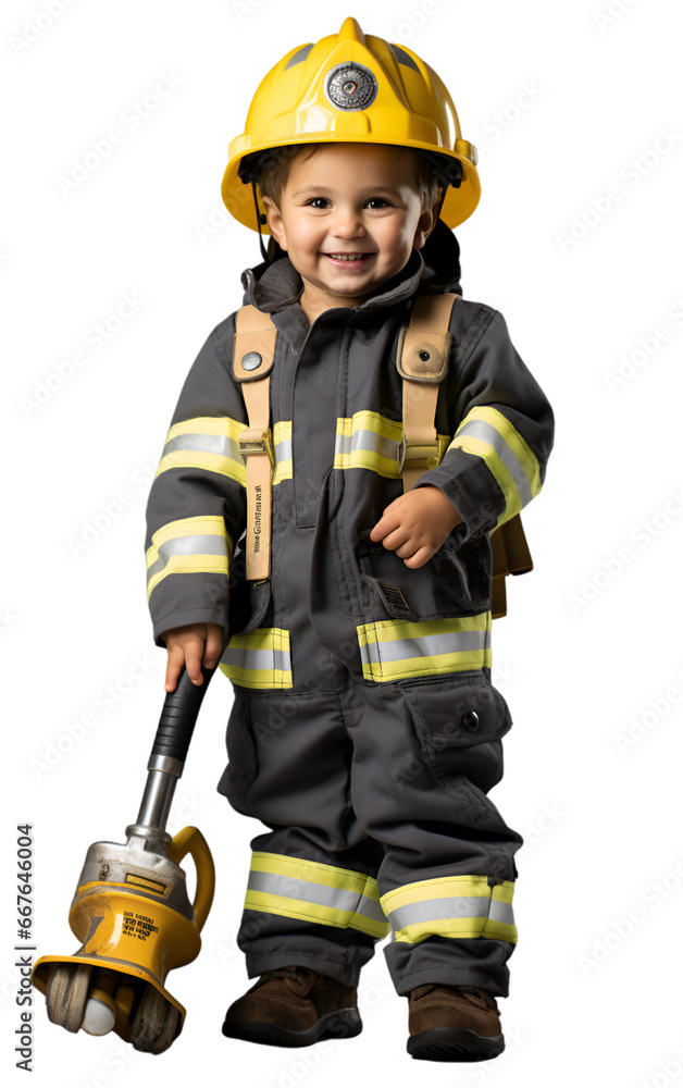 child firefighter transparent png, child with helmet, Confident little Firefighter with Toy Hose - Full Body Portrait, Isolated on White Background, Transparent PNG child firefighter transparent png, child with helmet, Confident little Firefighter with Toy Hose - Full Body Portrait, Isolated on White Background, Transparent PNG