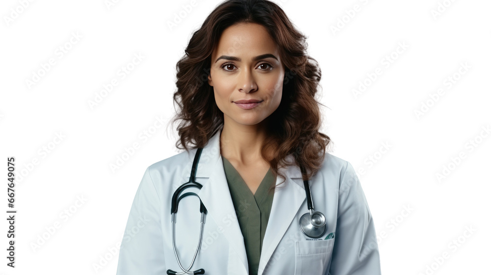 Portrait of a mid adult Mexican female doctor Portrait of a mid adult Mexican female doctor