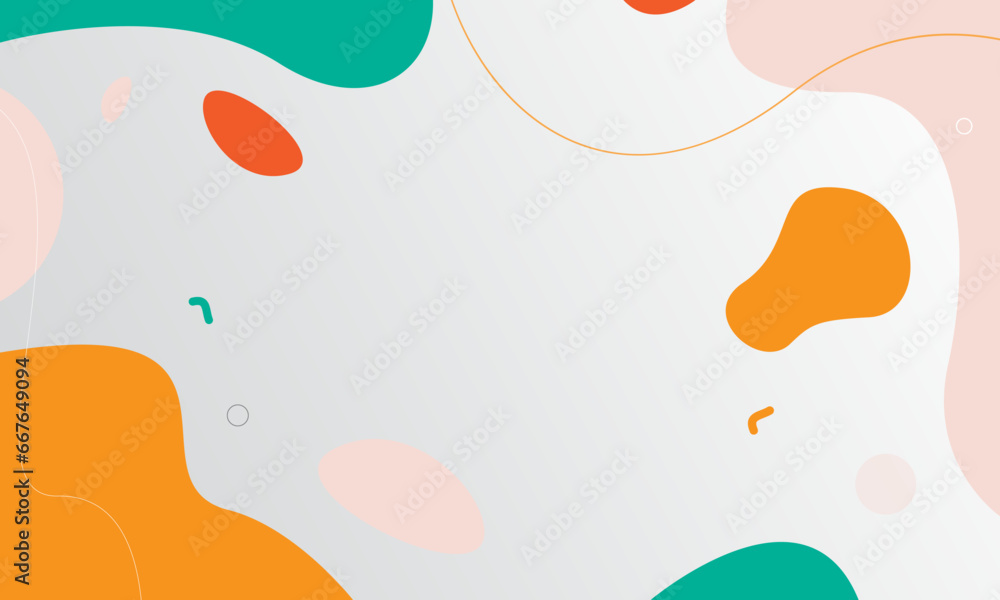 Naklejka premium Abstract colorful background. Fluid shapes composition. Eps10 vector
