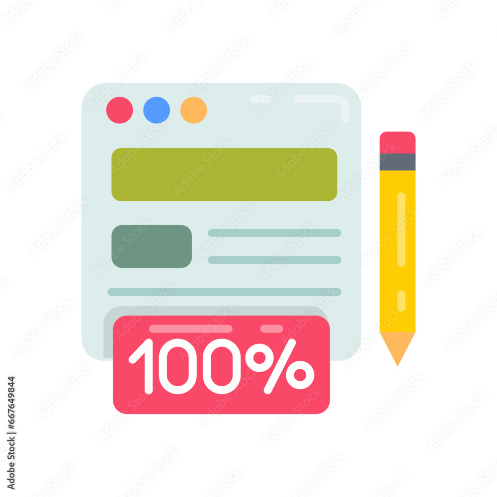 Original Content icon in vector. Illustration Original Content icon in vector. Illustration
