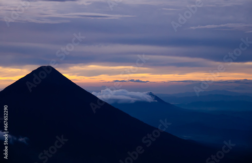 sunrise over the mountains