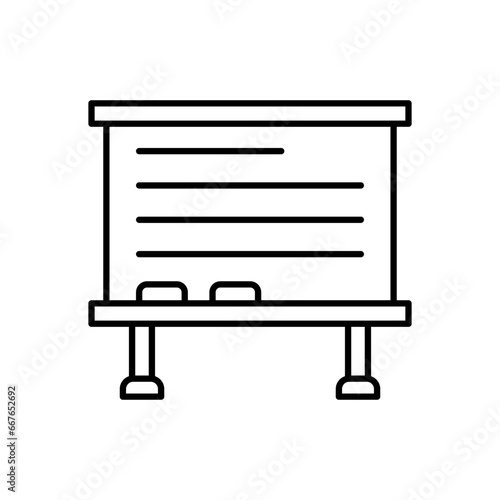 White Board icon vector design templates simple and modern