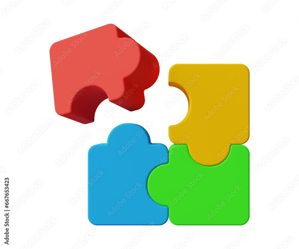 3D problem solving concept. Teamwork, collaboration. Data analysis, decision making and solution concept. Puzzle piece connecting . 3d illustration 3D problem solving concept. Teamwork, collaboration. Data analysis, decision making and solution concept. Puzzle piece connecting . 3d illustration